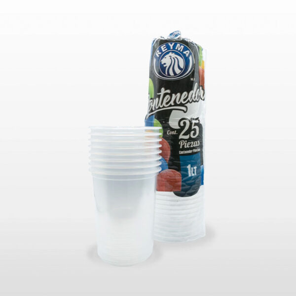 Vaso 1 Lt 25 piezas