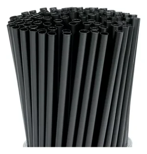 Popote Negro Paquete
